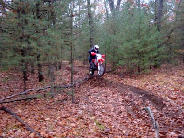 Me riding the Michigan Trails